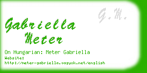 gabriella meter business card